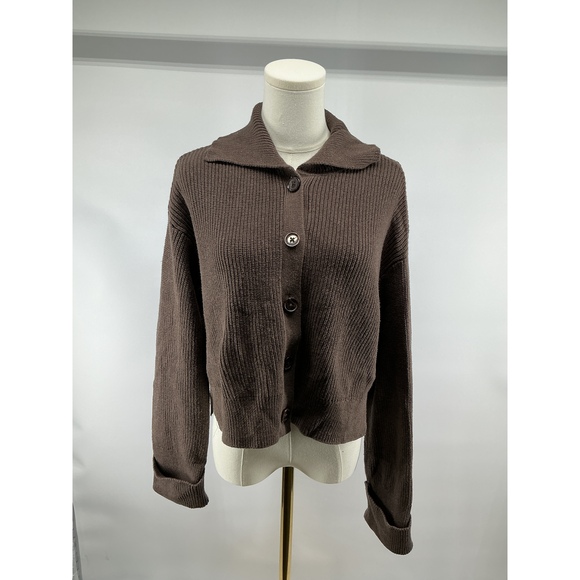 Quince Sweaters - 100% Organic Cotton Fisherman Collared Cardigan